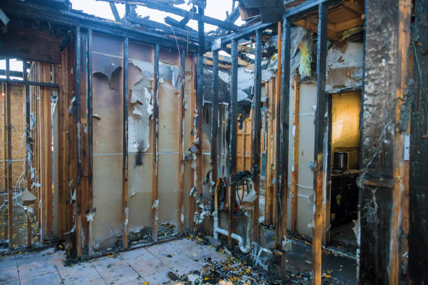 Professional Fire Damage Restoration technician working in Fairfax Station, VA